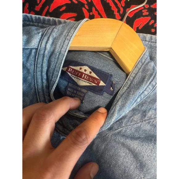 Vintage 1994 Archer Park Randy Travis & Clint Black Denim Jacket - Picture 9 of 9